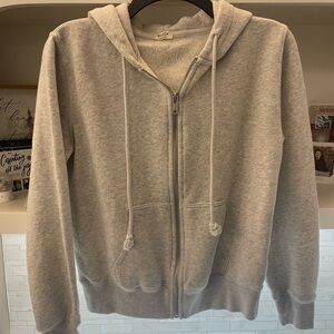 Brandy Melville Light Gray Hoodie Size Small NWOT